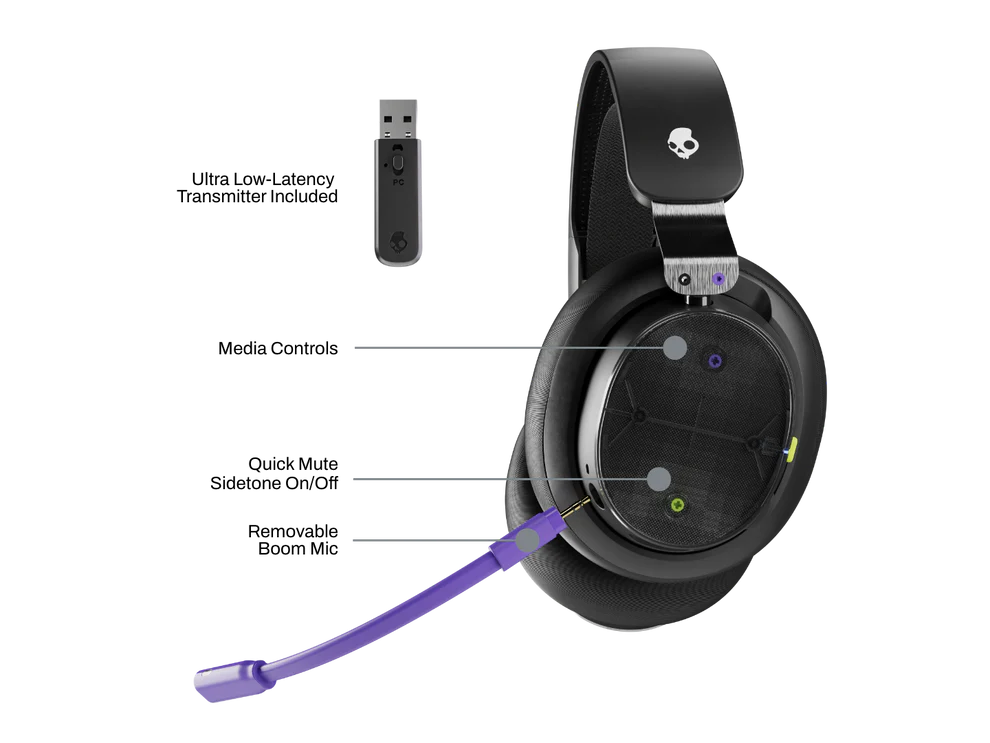 Skullcandy PLYR Wireless Stereo Noir - Micro-casque - Cybertek.fr - 2