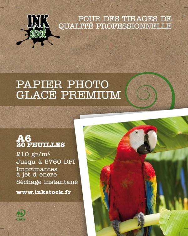 Papier Photo Glacé Premium 10x15 20f. 210Gr - InkStock