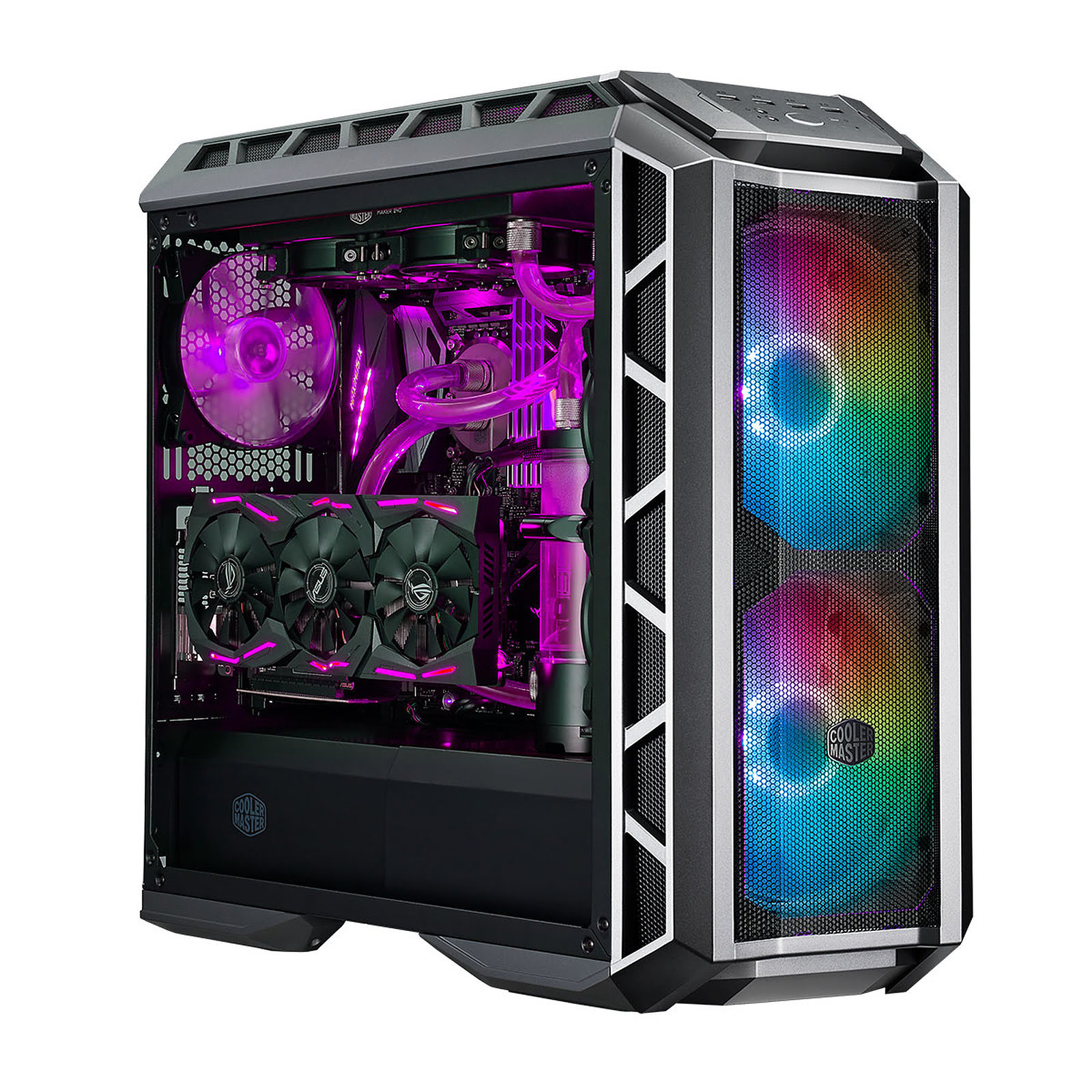 Cooler Master MasterCase H500P Gunmetal Mesh ARGB Noir - Boîtier PC - 2