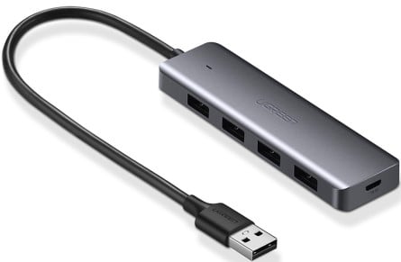 UGREEN Hub 5 ports USB-A vers 4xUSB-A+MicroUSB/0.15m/Gris - Hub - 0