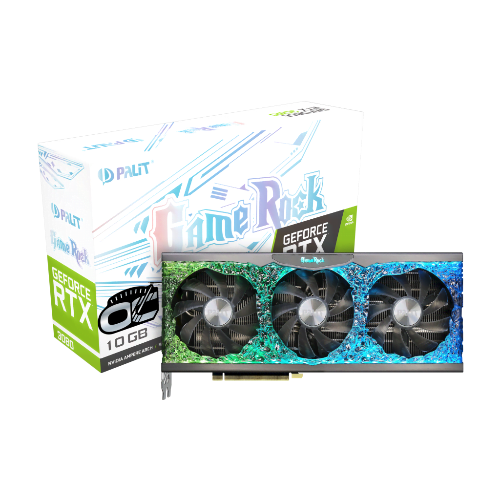 Palit RTX3080 GameRock 10G LHR  - Carte graphique Palit - 0