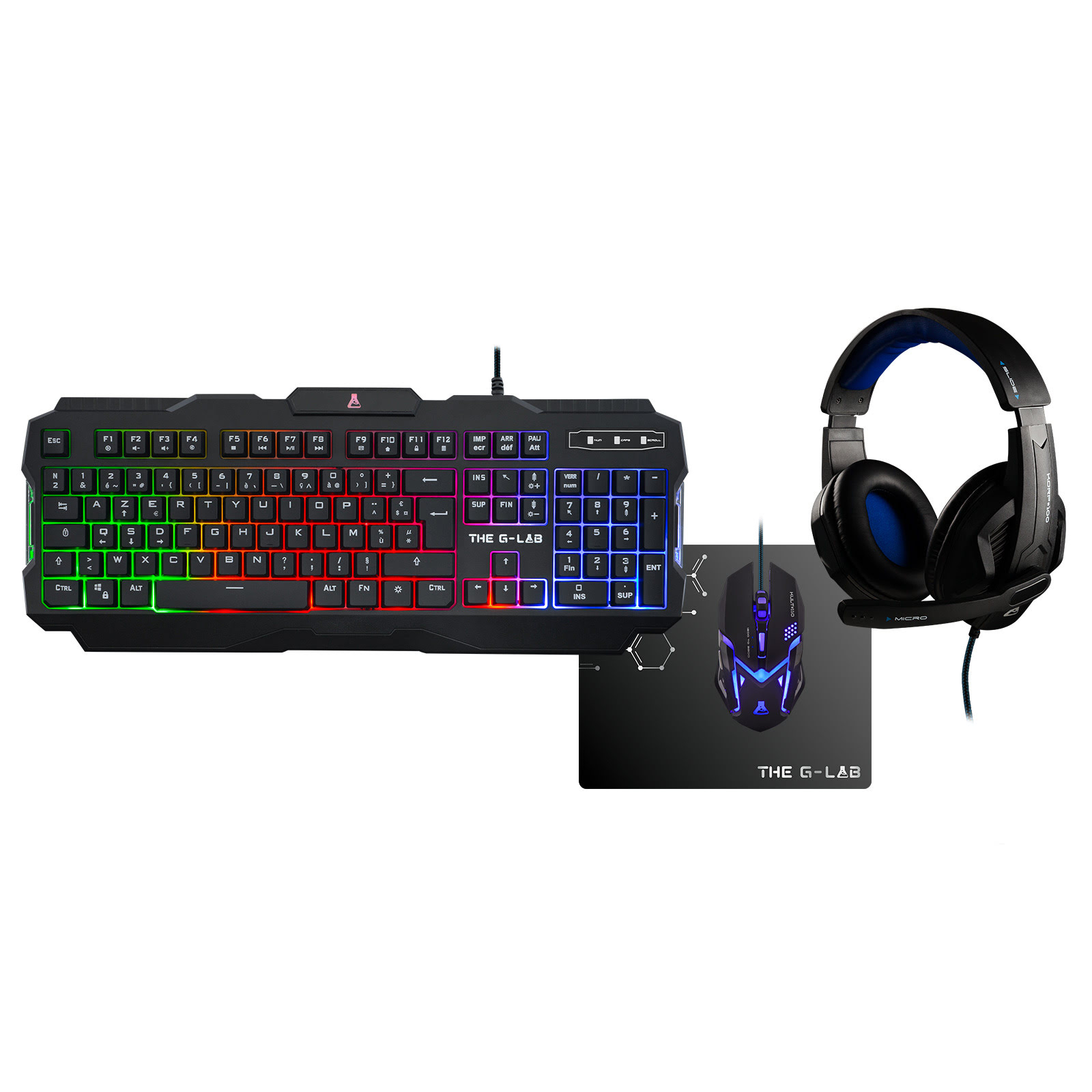 The G-LAB Gaming Combo ARGON - Pack Clavier/Souris - Cybertek.fr - 0