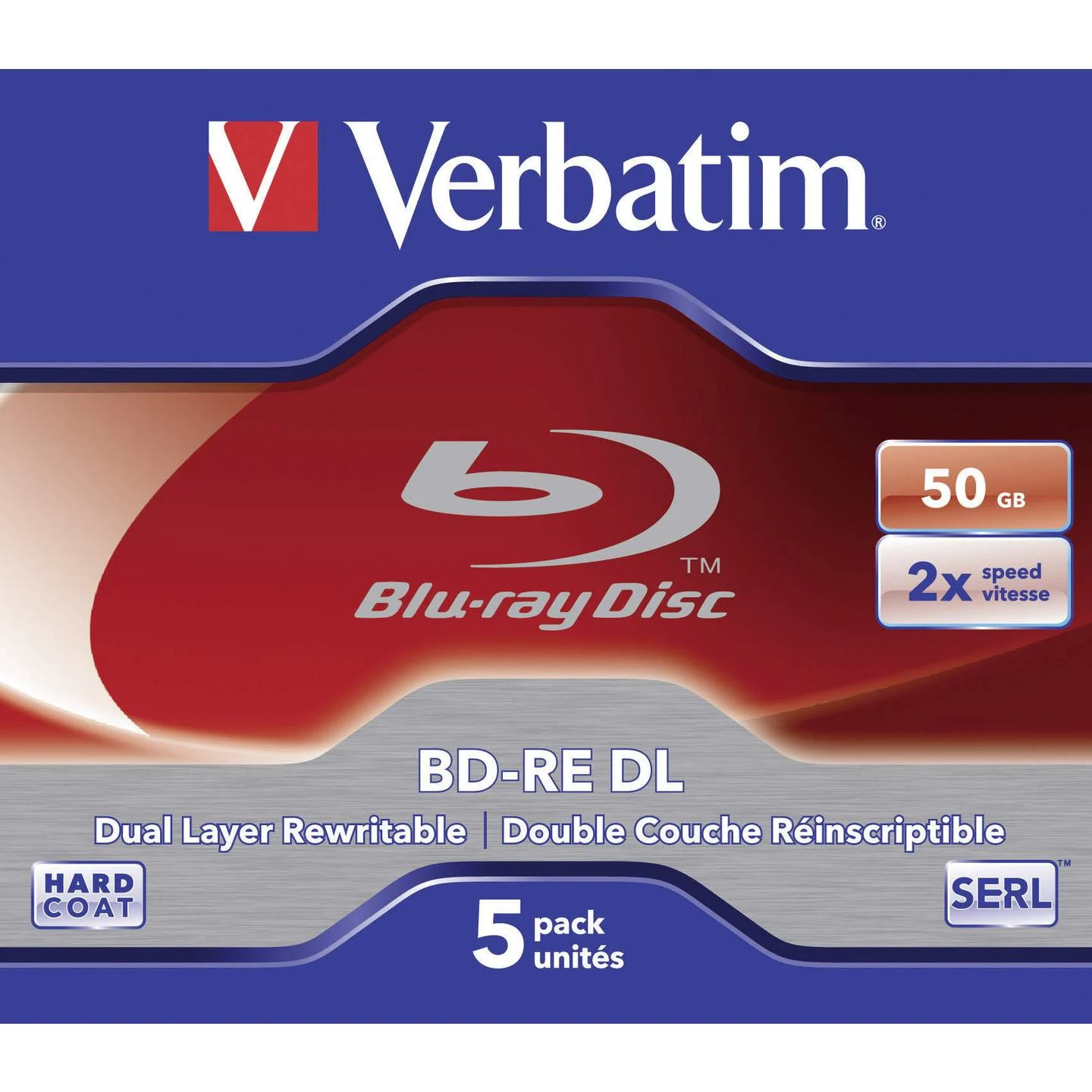 Verbatim BD-RE DL x 5 - 50 Go - 0