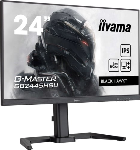 Iiyama 24"  GB2445HSU-B2 - Ecran PC Iiyama - Cybertek.fr - 1