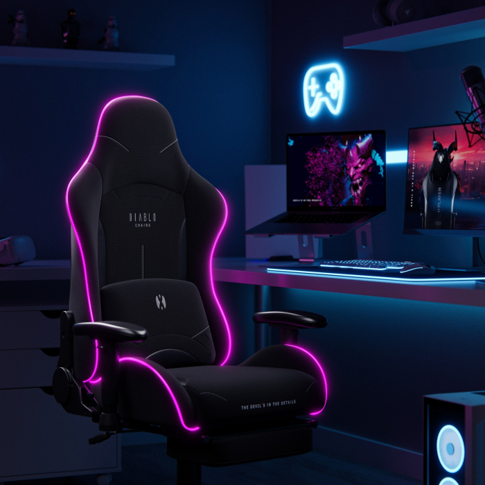 Diablo Chairs  X-Starter LED Noir - Siège PC Gamer - Cybertek.fr - 5