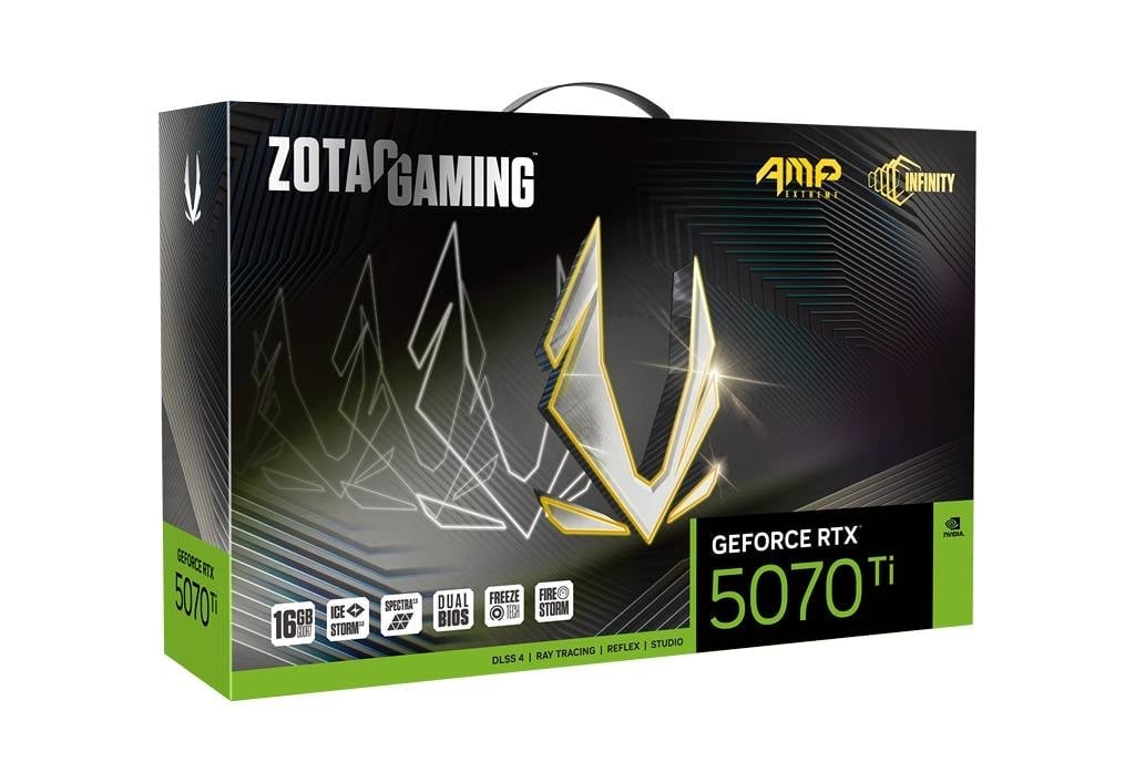 ZOTAC GeForce RTX 5070 Ti AMP Extreme Intinity 16G GDDR7 - Carte graphique - 7