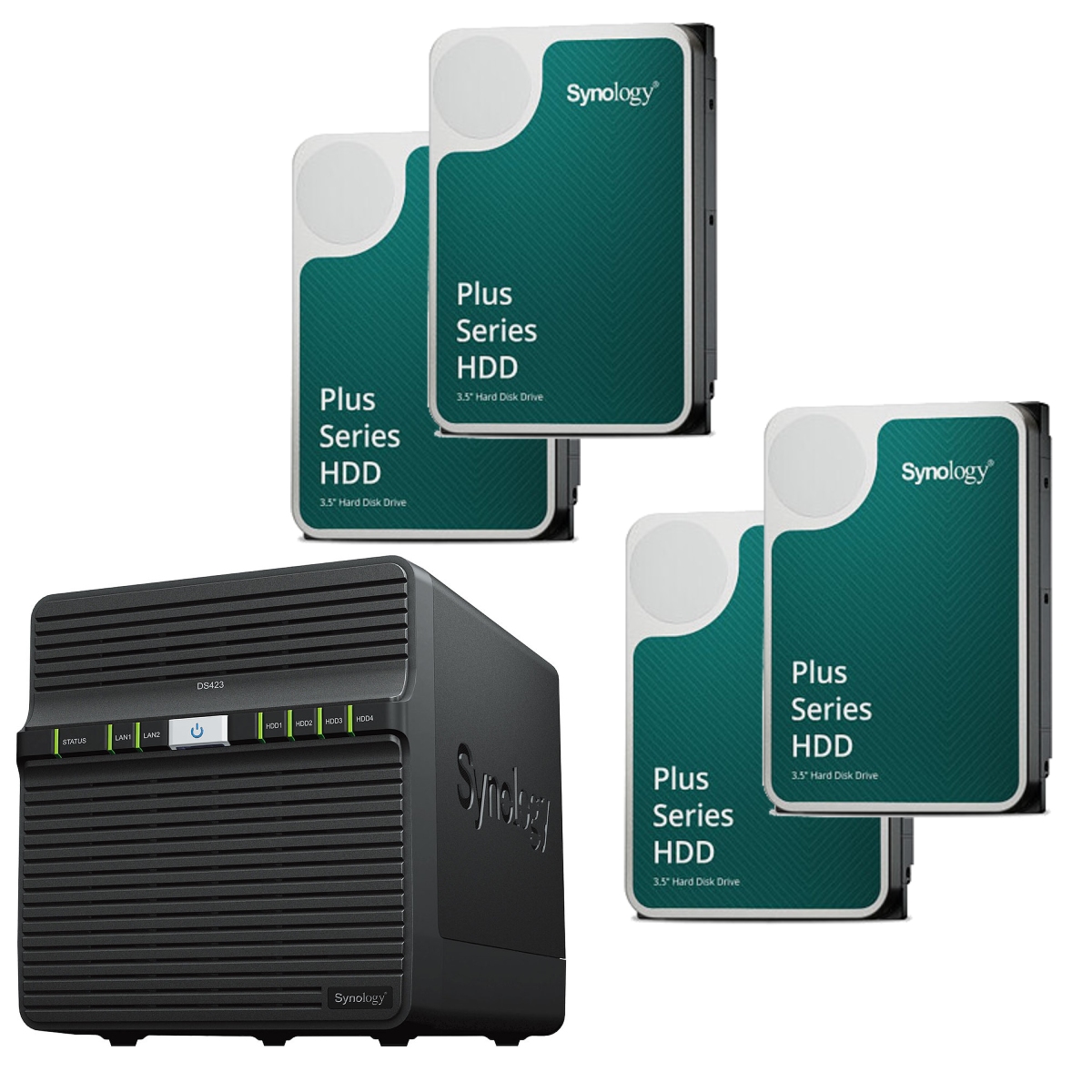 Synology DS423 - 4 Baies avec 4 disques de 4To - Serveur NAS - 0