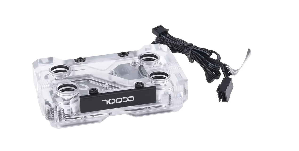 Alphacool GPX SLI Connector Dual - Acryl - Addressable RGB - Watercooling - 2