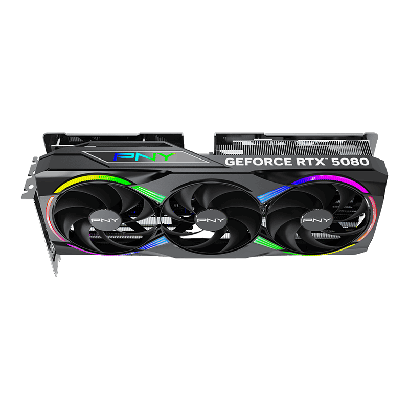 PNY RTX 5080 16GB ARGB Overclocked Triple Fan - Carte graphique - 6