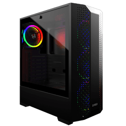 Boîtier PC M.RED Dream Eyes Noir - MT/Sans Alim/ATX Cybertek