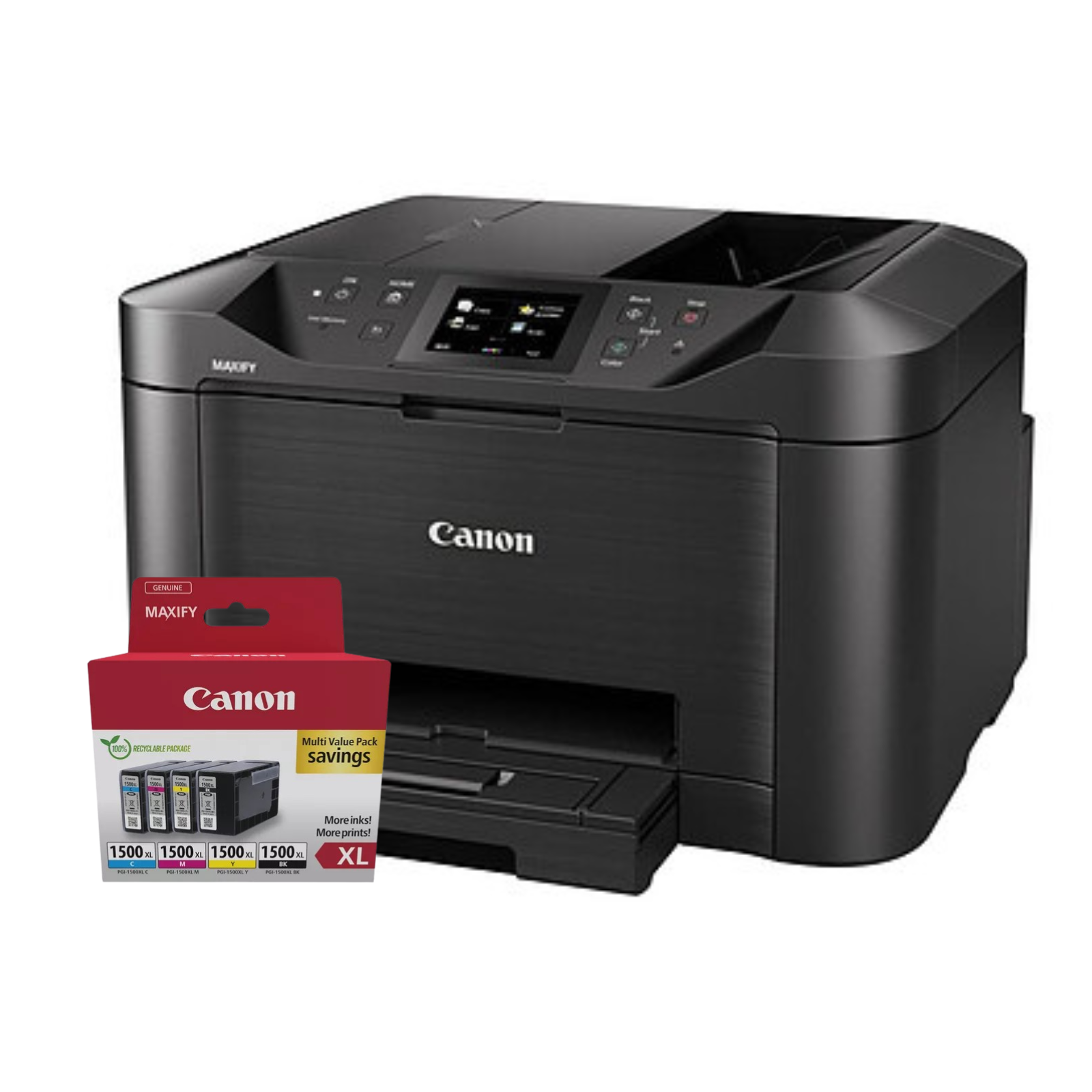 Imprimante multifonction Canon Bundle MAXIFY MB5150 + Pack de 4 Cartouches - 0