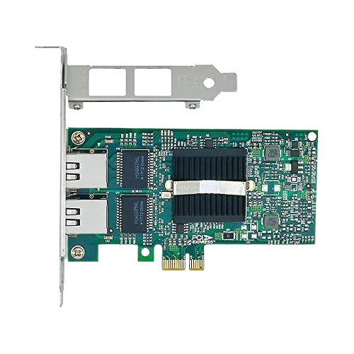 Compatible 2x RJ45 10/100/1000 Gigabit PCIE E1G42ET - 82576 - Carte réseau - 3