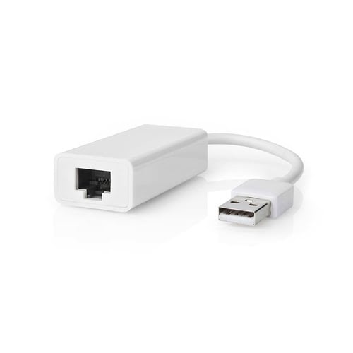 image produit Nedis Adaptateur USB 2.0 vers RJ 45 - Blanc  Cybertek