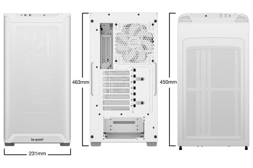 be quiet! PURE BASE 501 Airflow Window White Blanc - Boîtier PC - 1