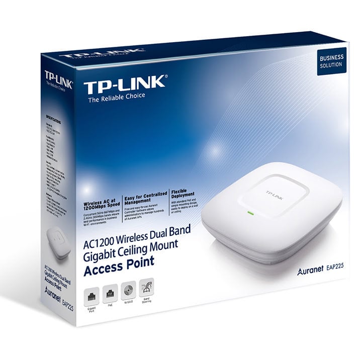 TP-Link EAP225 - Point d'accès WiFi PoE Plafonnier - Cybertek.fr - 1