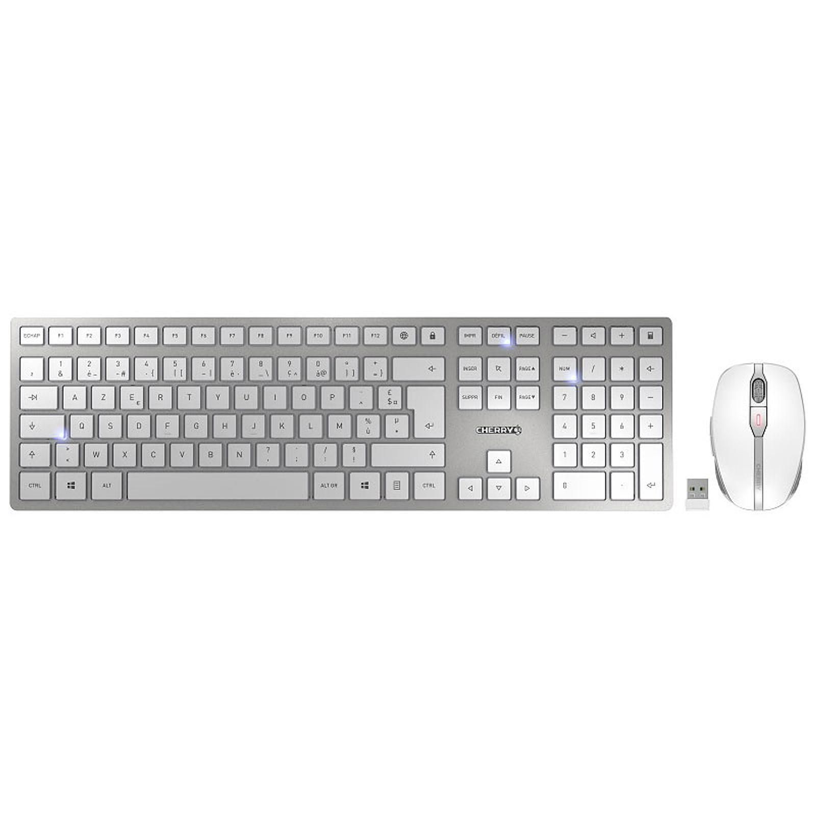 Cherry DW 9000 SLIM Blanc - Pack Clavier/Souris - Cybertek.fr - 0