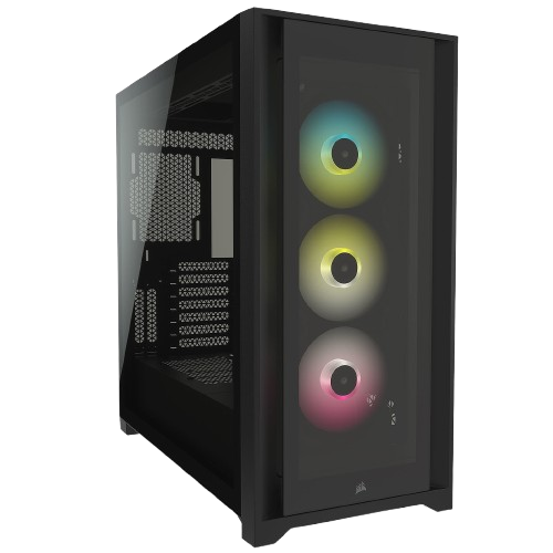 Corsair iCUE 5000X RGB Tempered Black Noir - Boîtier PC Corsair - 0