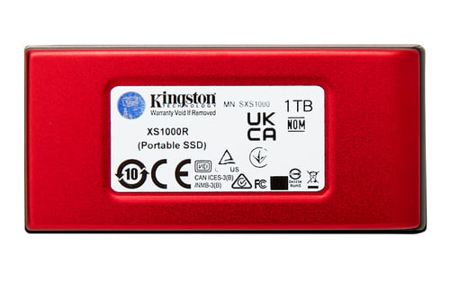 Kingston XS1000 Red USB-C 3.2 1To (SXS1000R/1000G) - Achat / Vente Disque SSD externe sur Cybertek.fr - 1