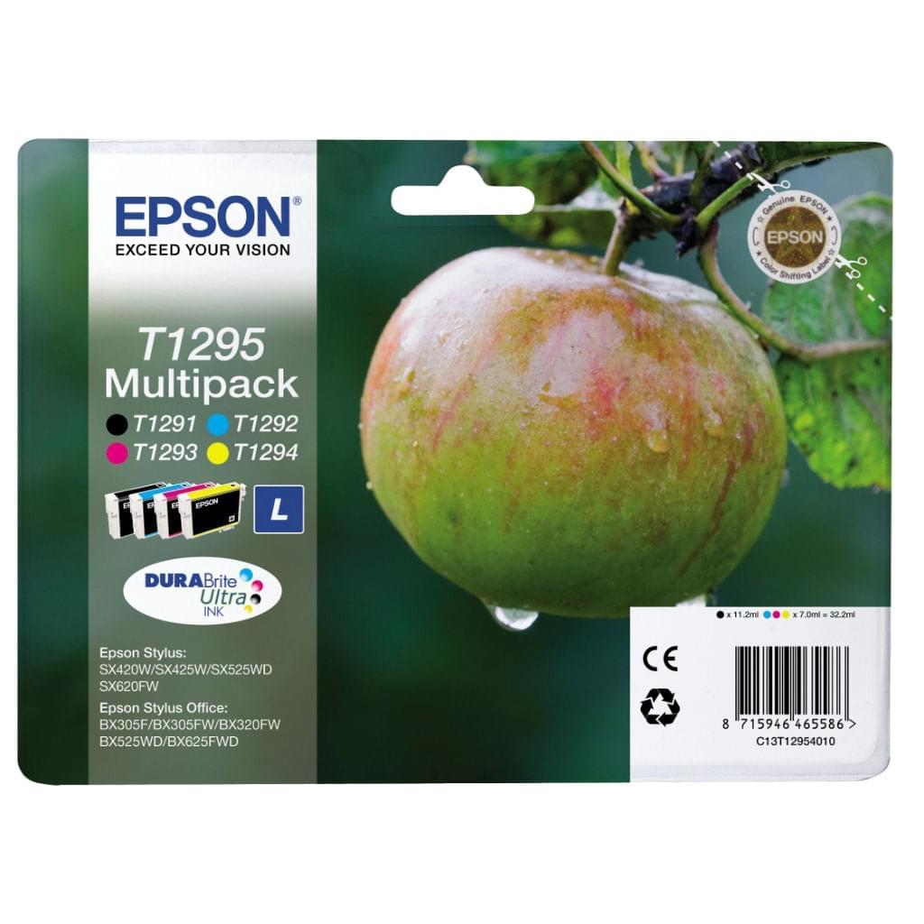 Multipack T1295 Couleur et noir - C13T1295 pour imprimante Jet d'encre Epson - 0