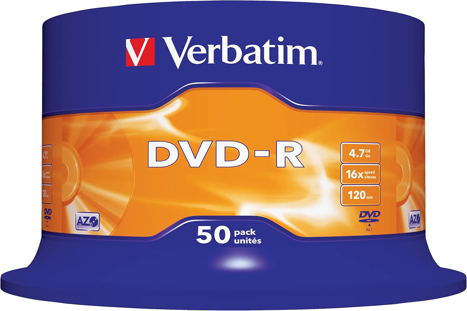 Verbatim Spindle de 50x DVD-R 4,7 Go - 1