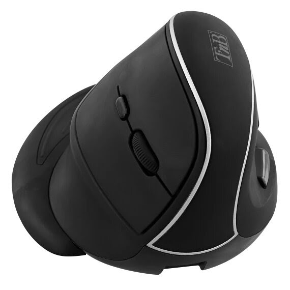 Cybertek Souris Ergonomique Verticale Noire sans fil - Souris PC