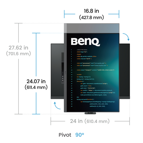 BenQ 28 pouces  9H.LM2LJ.TBE - Ecran PC BenQ - Cybertek.fr - 4