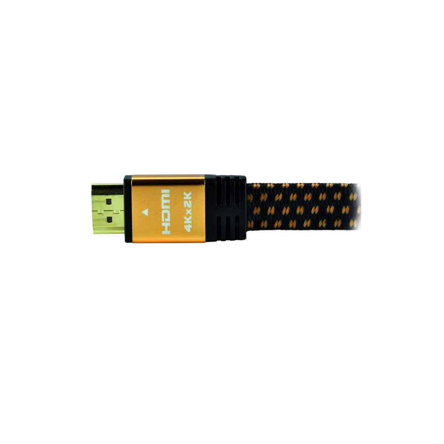 Câble plat tressé HDMI - Mâle / mâle - 5m - Connectique PC - 2