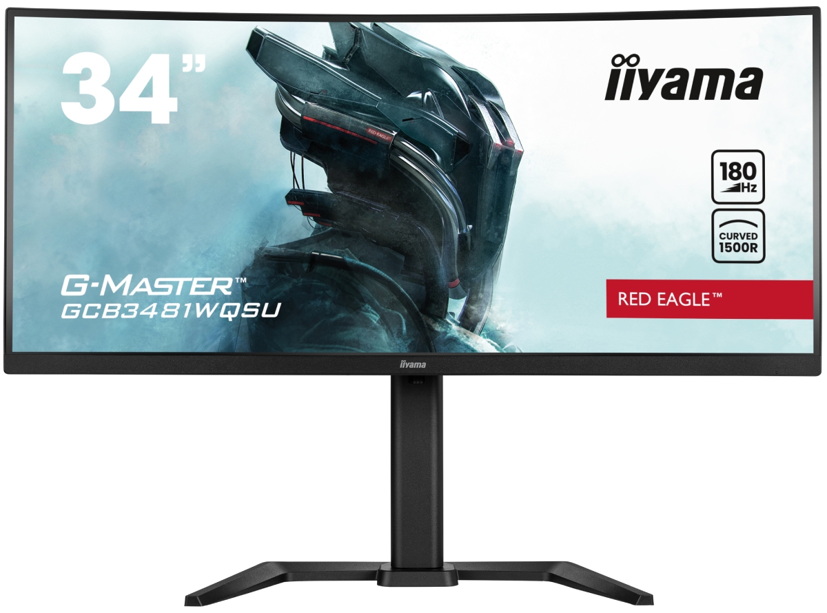 image produit Iiyama G-MASTER GCB3481WQSU-B1 - 34" CURVE UWQHD 180Hz 0.3ms FreeSync Premium Cybertek