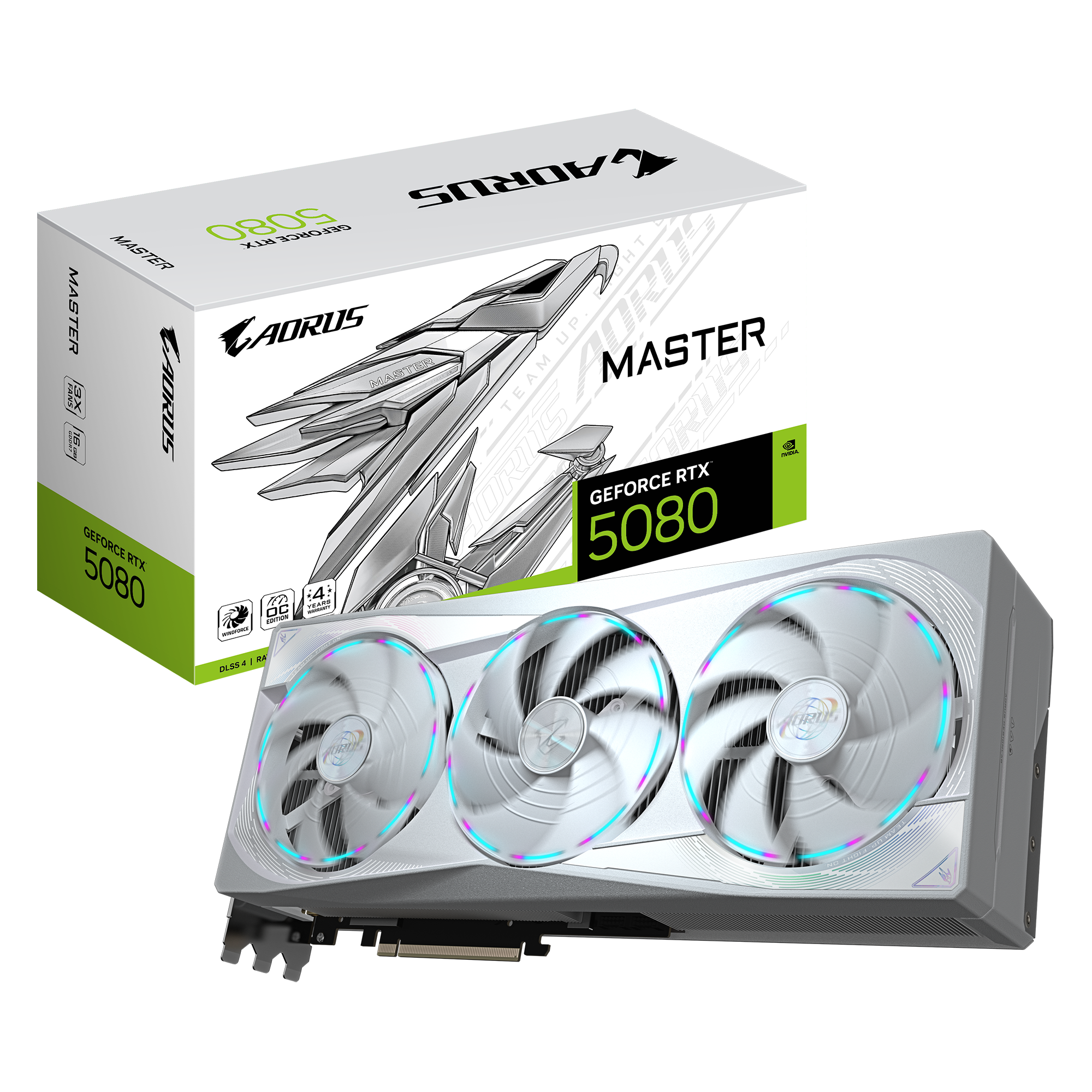 Gigabyte AORUS GeForce RTX 5080 MASTER ICE 16G - Carte graphique - 0