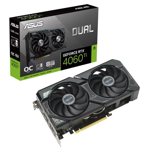 Carte graphique Asus Dual GeForce RTX 4060 Ti SSD OCD Edition 8 Go GDDR6 Cybertek