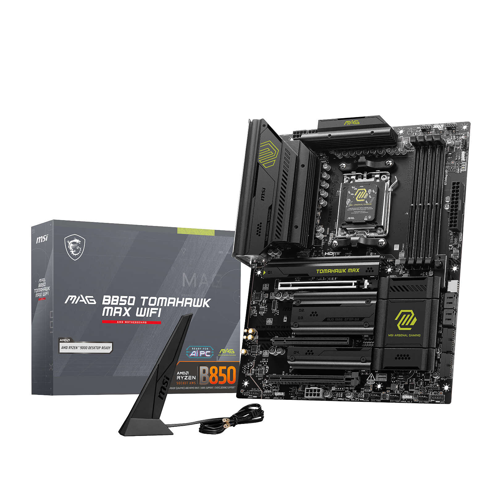 MSI MAG B850 TOMAHAWK MAX WIFI ATX  - Carte mère MSI - Cybertek.fr - 0