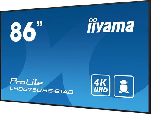 Iiyama LH8675UHS-B1AG - 85" 4K/IPS/Android/RJ45/WiFi (LH8675UHS-B1AG) - Achat / Vente Affichage dynamique sur Cybertek.fr - 7