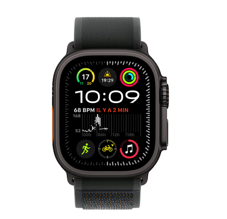 Apple Watch Ultra 2 GPS + Cellular 49mm Titane Noir M/L (MX4V3NF/A) - Achat / Vente Objet connecté / Domotique sur Cybertek.fr - 1