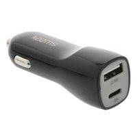 Chargeur allume-cigare USB / USB-C - 3,4 A - Noir - Accessoire téléphonie Cybertek - 3