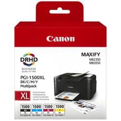 image produit Canon  Pack 4 Cartouches BK,C,M,Y PGI-1500XL Cybertek