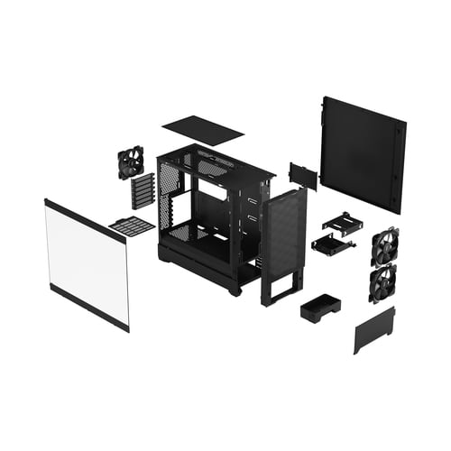 Fractal Design Pop Air Black TG Clear Tint Noir - Boîtier PC - 11