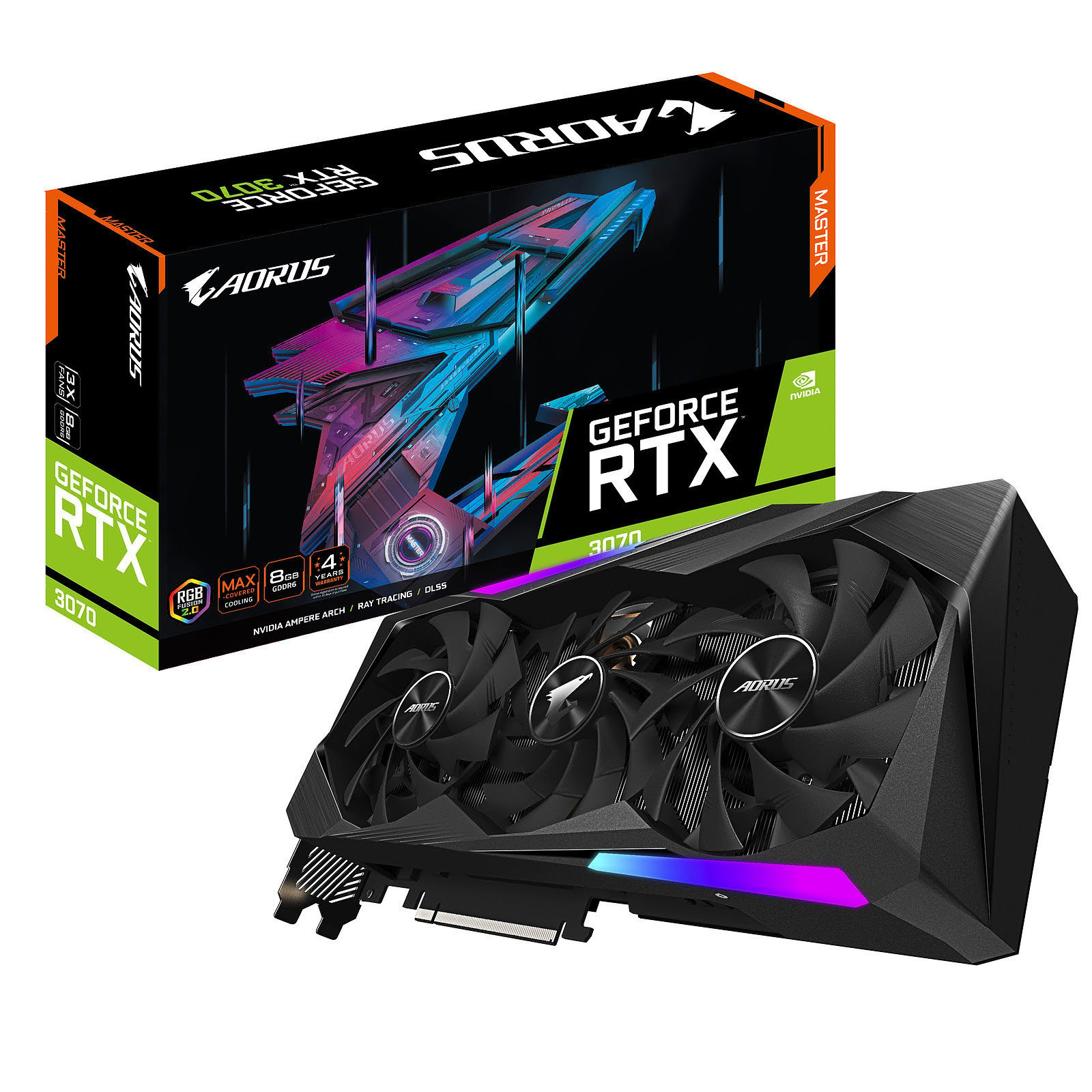 Gigabyte RTX 3070 AORUS M 8G LHR  - Carte graphique Gigabyte - 0