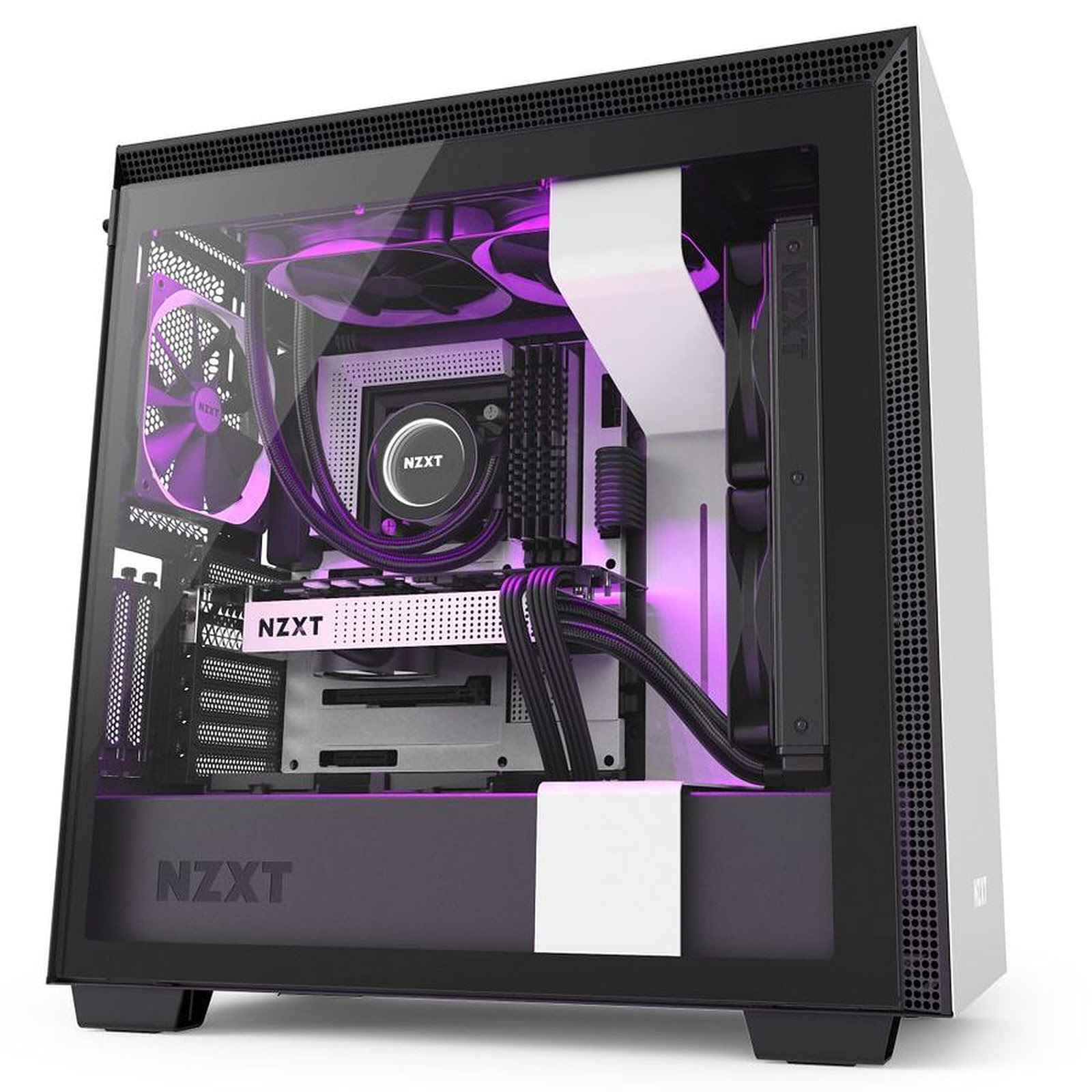 NZXT H710i Noir/Blanc Noir - Boîtier PC NZXT - Cybertek.fr - 0