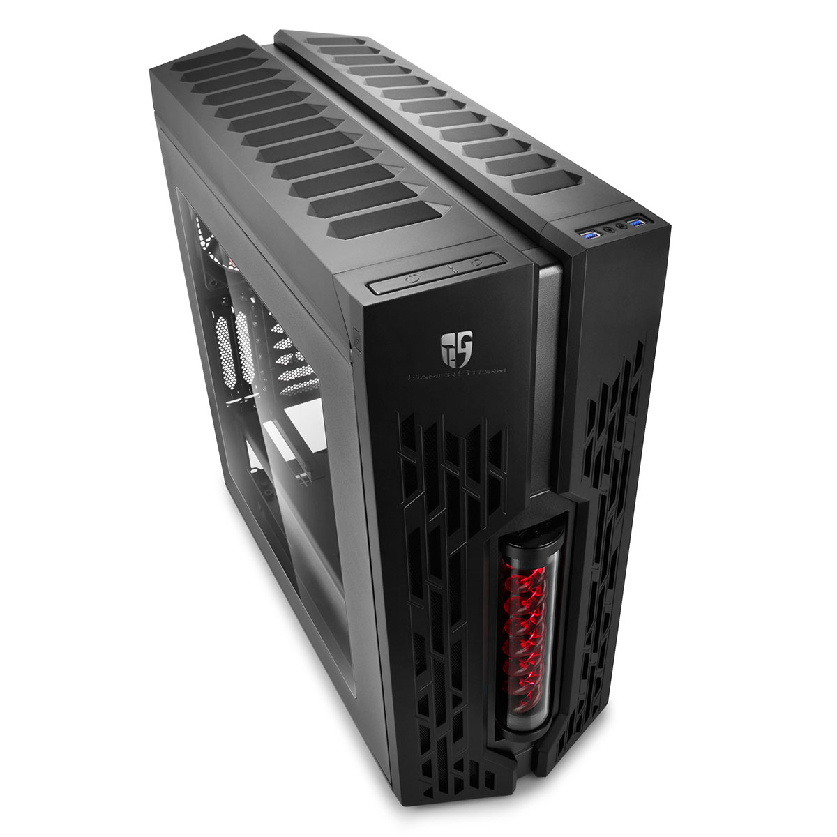 Gamer Storm GENOME II Noir/rouge Rev. 2 Noir - Boîtier PC - 4