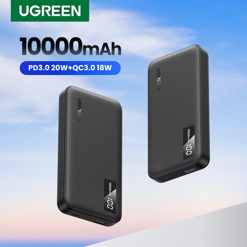 Batterie externe USB-C+USB-A/10000mAh/20W/Noir - Connectique PC/Téléphonie  - 10