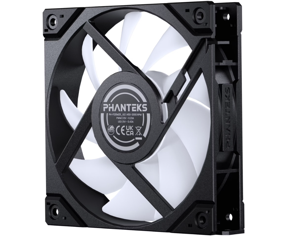 Phanteks M25 Gen2 PWM Noir Reverse Blade (3x120mm) D-RGB - Ventilateur boîtier - 3