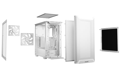 be quiet! PURE BASE 501 Airflow Window White Blanc - Boîtier PC - 3