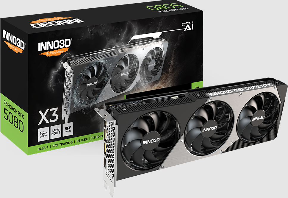 Inno 3D GeForce RTX 5080 X3 16GB  - Carte graphique Inno 3D - 0