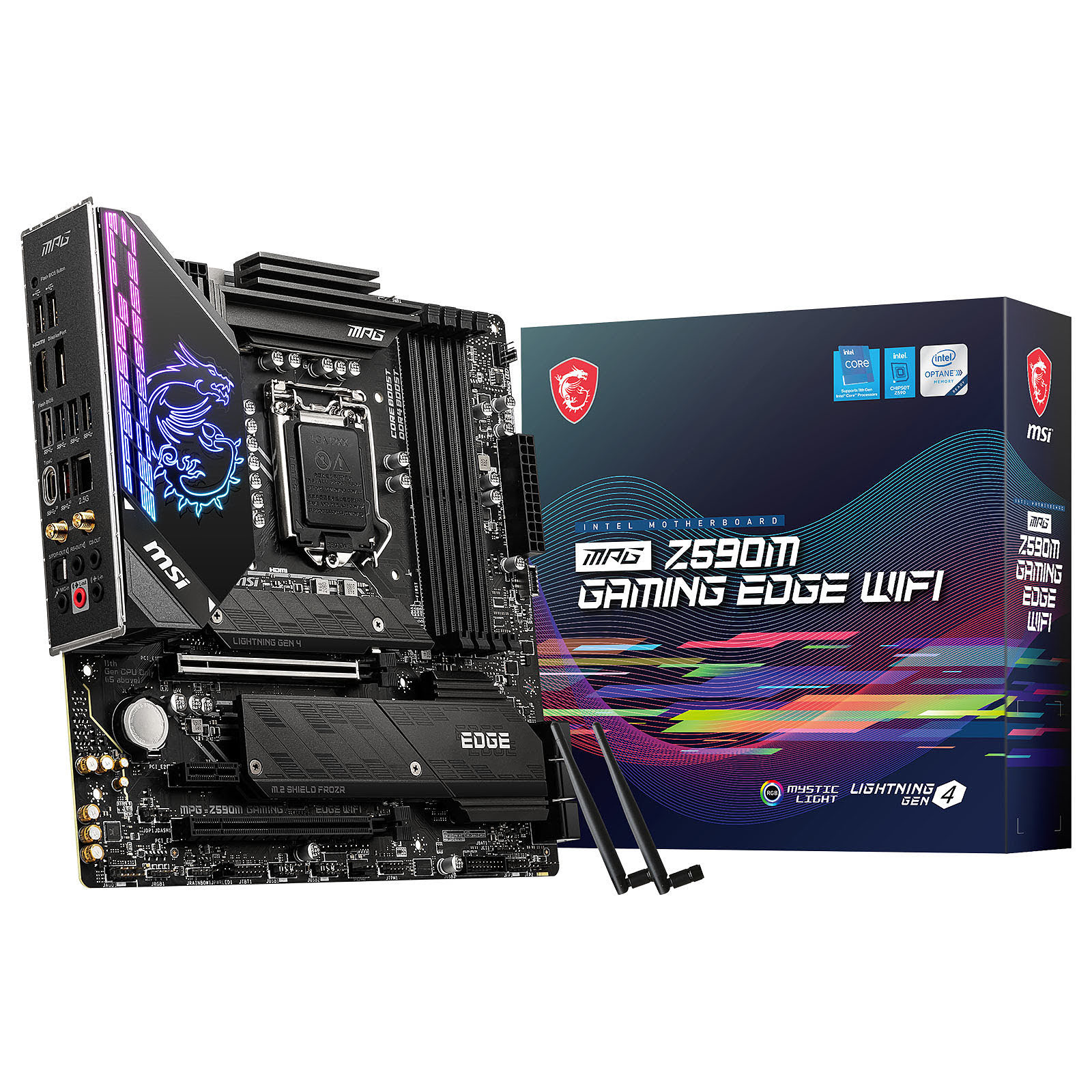 MSI MPG Z590M GAMING EDGE WiFi Micro-ATX  - Carte mère MSI - 0