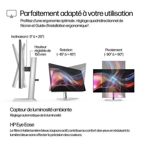 HP 27"  8J9E6AA#ABB - Ecran PC HP - Cybertek.fr - 10