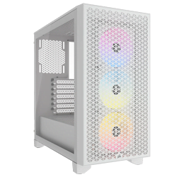 Boîtier PC Corsair 3000D Airflow RGB Blanc - MT/Sans Alim/ATX Cybertek