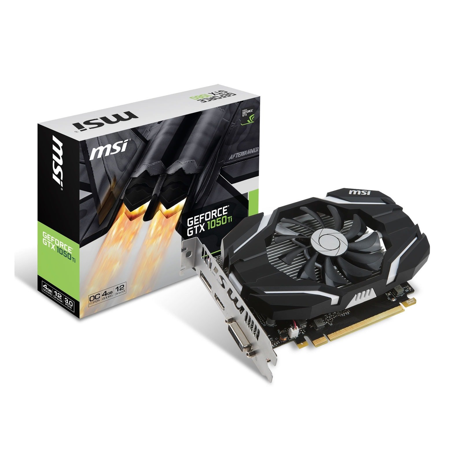 MSI GTX 1050Ti 4G OC  - Carte graphique MSI - Cybertek.fr - 0