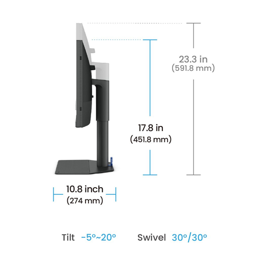 BenQ 24"  9H.LLVLA.TBE - Ecran PC BenQ - Cybertek.fr - 4