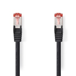 image produit Nedis Cable RJ45 male/male - CAT6 S/FTP - Noir - 2m Cybertek