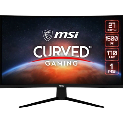 image produit MSI G273CQ - 27" CURVE QHD 170Hz 1ms HDR Console Mode PS5 Optimisation Cybertek